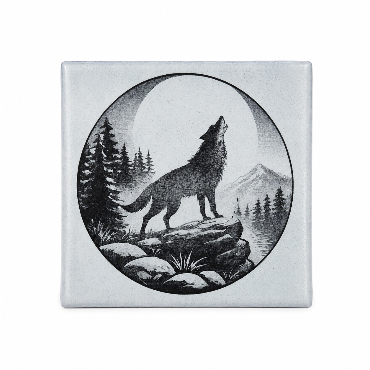 🐺 Suden ulvonta – keraaminen lasinalunen