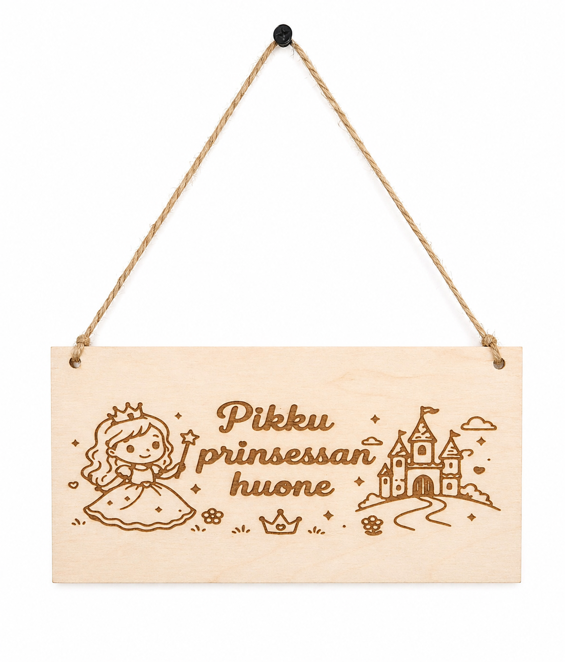 Pikku prinsessan huone -kyltti (200 x 100 mm)