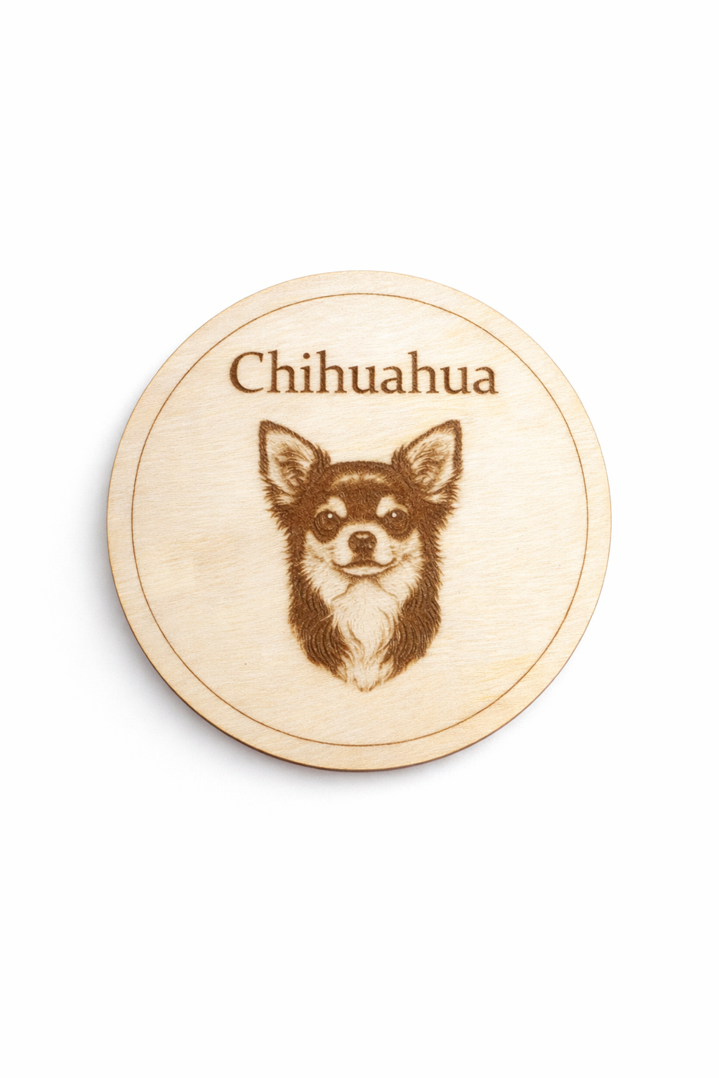 Chihuahua- Puinen lasinalunen