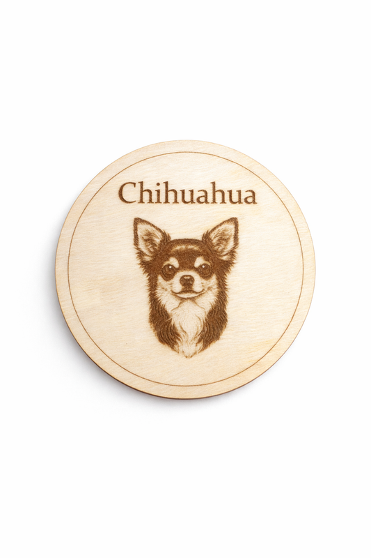 Chihuahua- Puinen lasinalunen