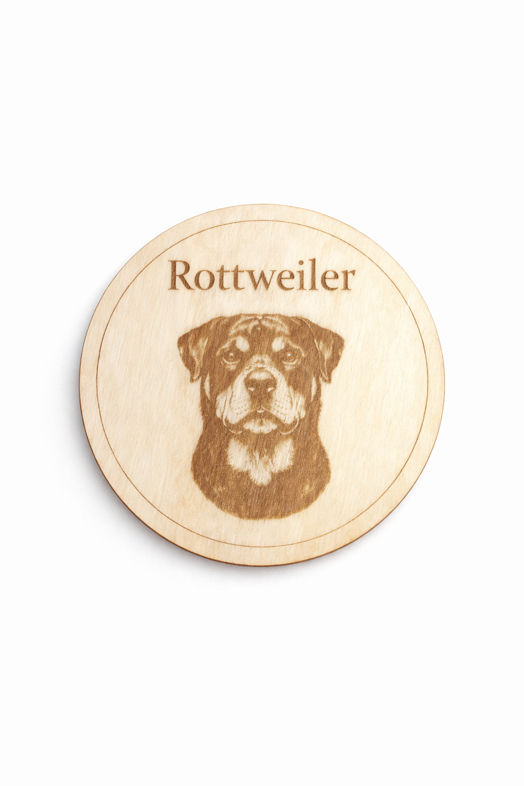 Rottweiler- puinen lasinalunen