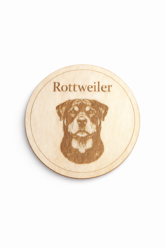Rottweiler- puinen lasinalunen
