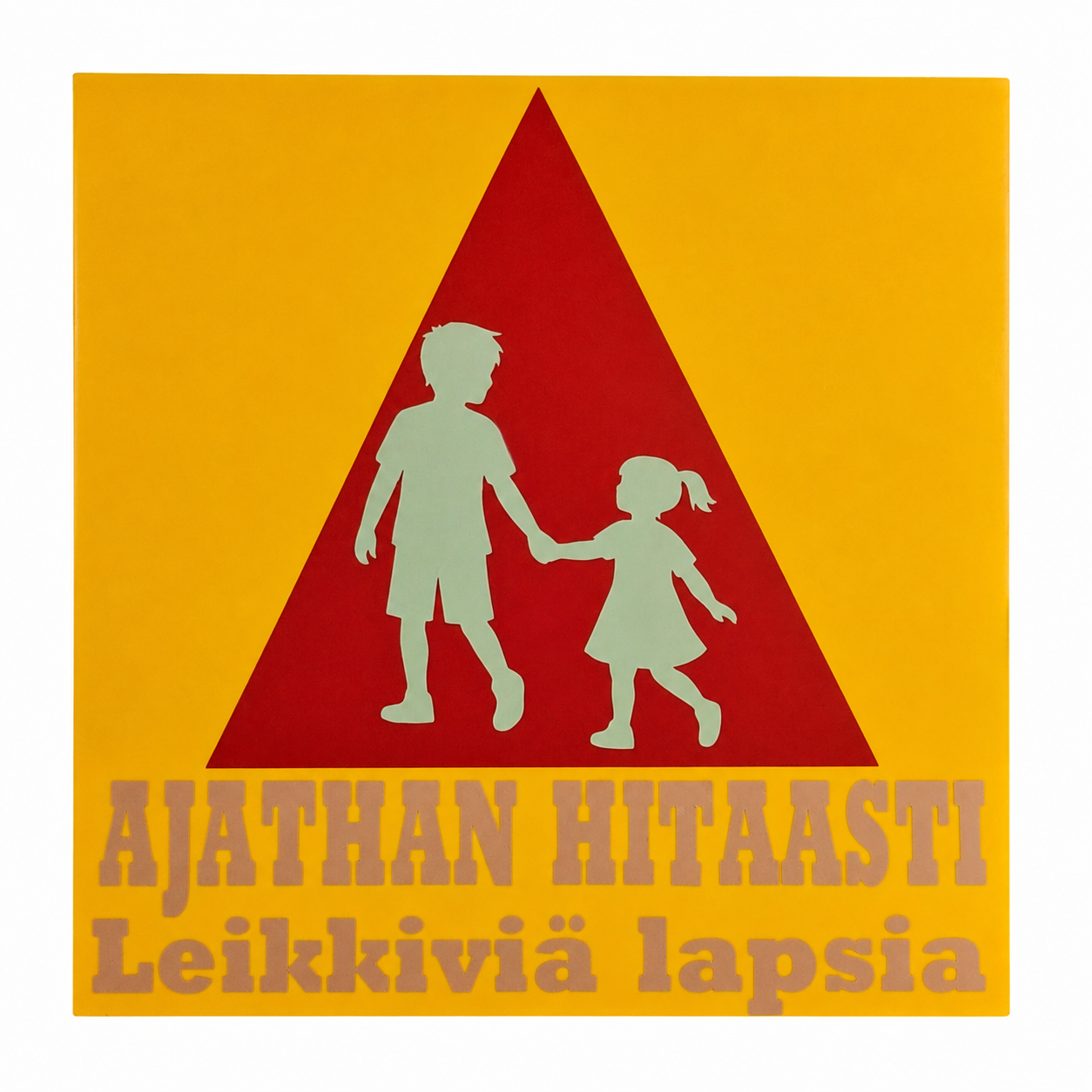 Lapsia pihatielle – varoituskyltti 👶
