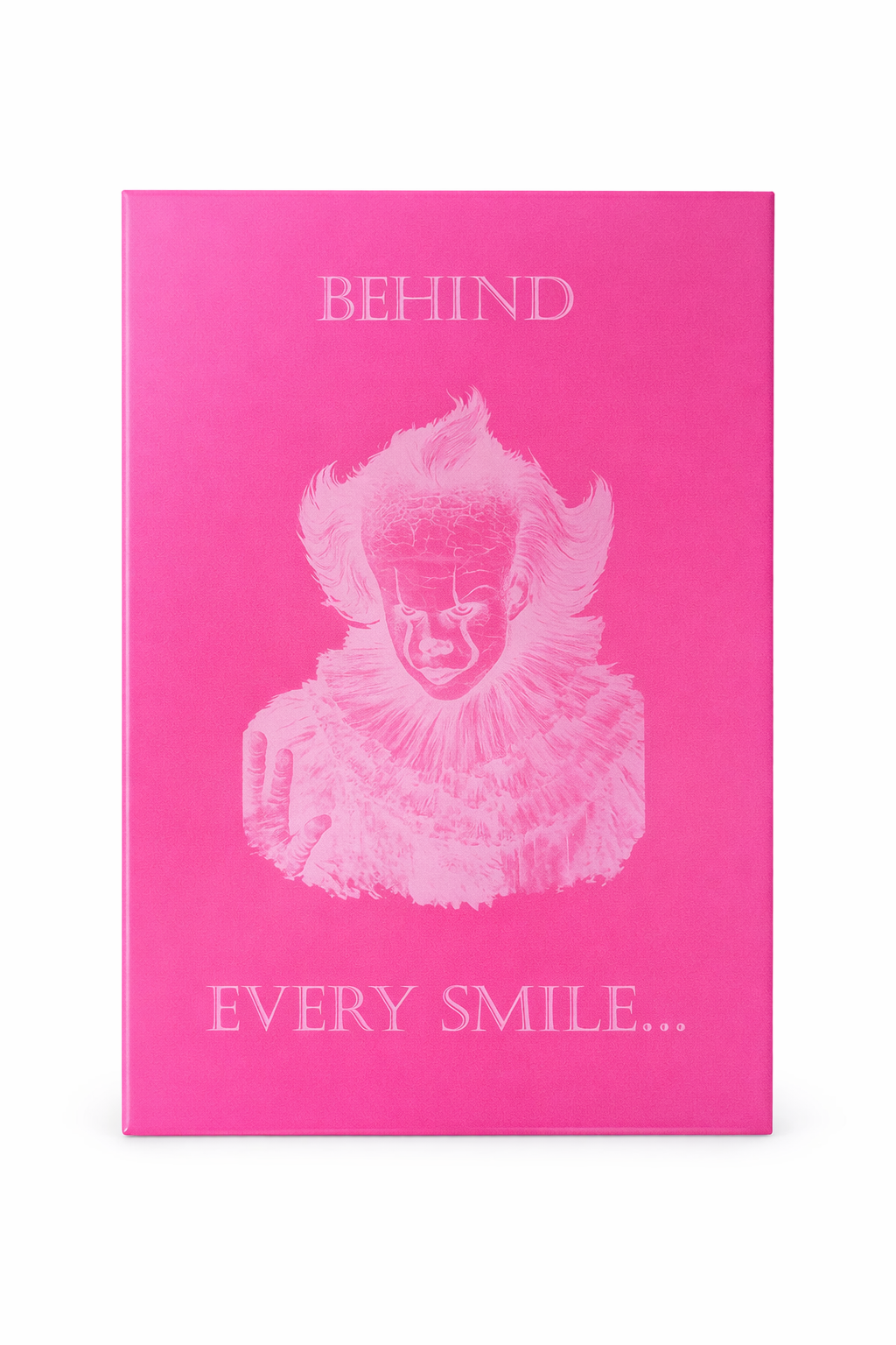 Keraaminen seinälaatta – “Behind every smile…”