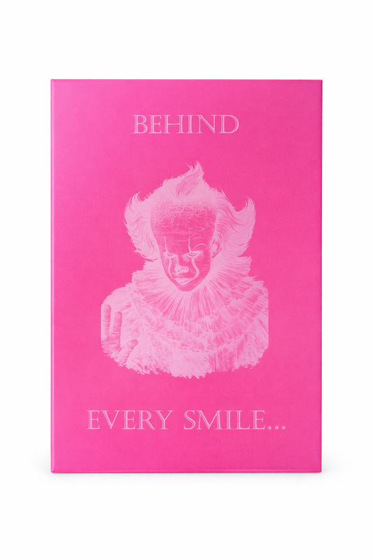 Keraaminen seinälaatta – “Behind every smile…”