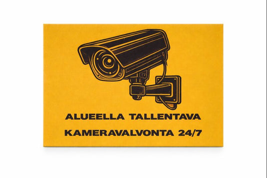 Kameravalvonta kyltti